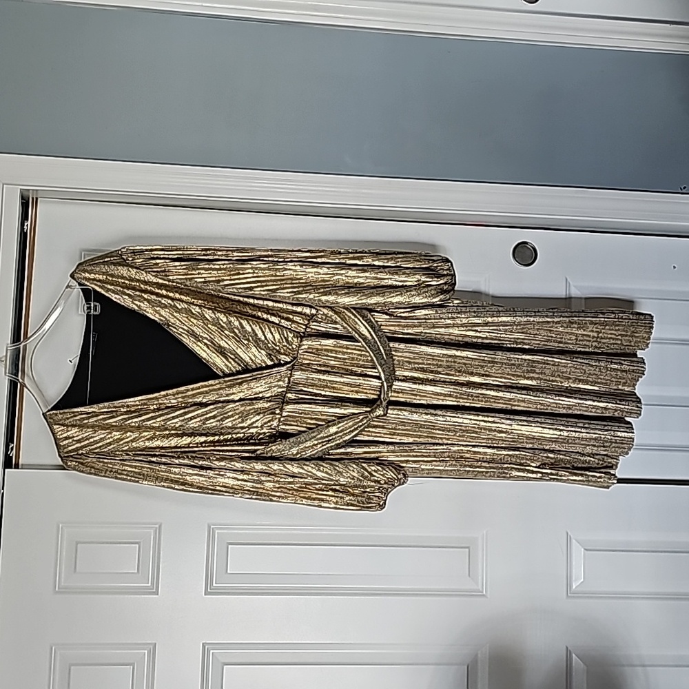 Gold formal dress
